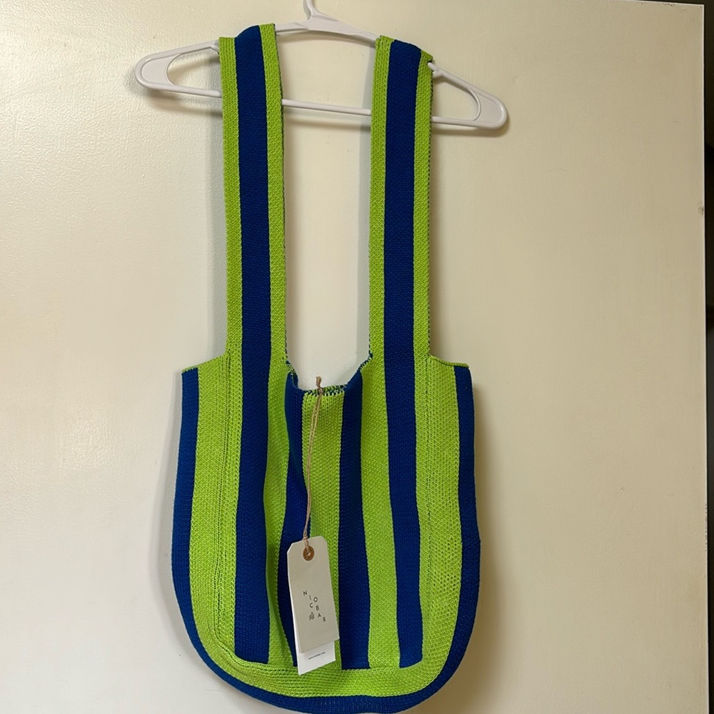 Nicobar knit tote bag, NWT